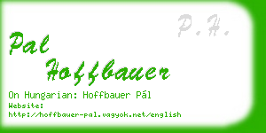 pal hoffbauer business card